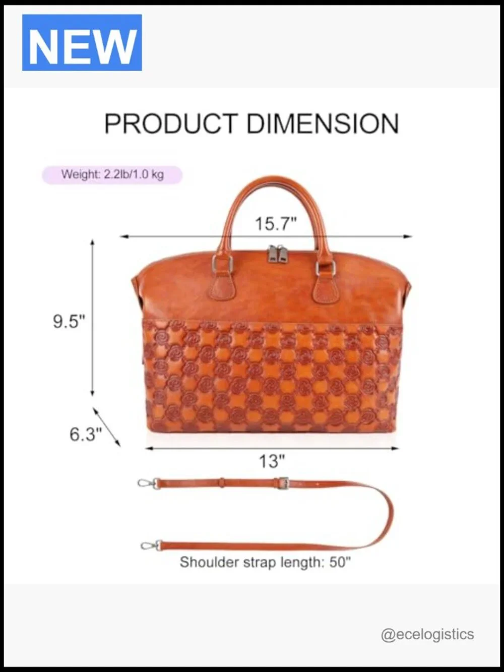 Genuine Leather Satchel Tote Bag Top Handle Crossbody Shoulder Bag